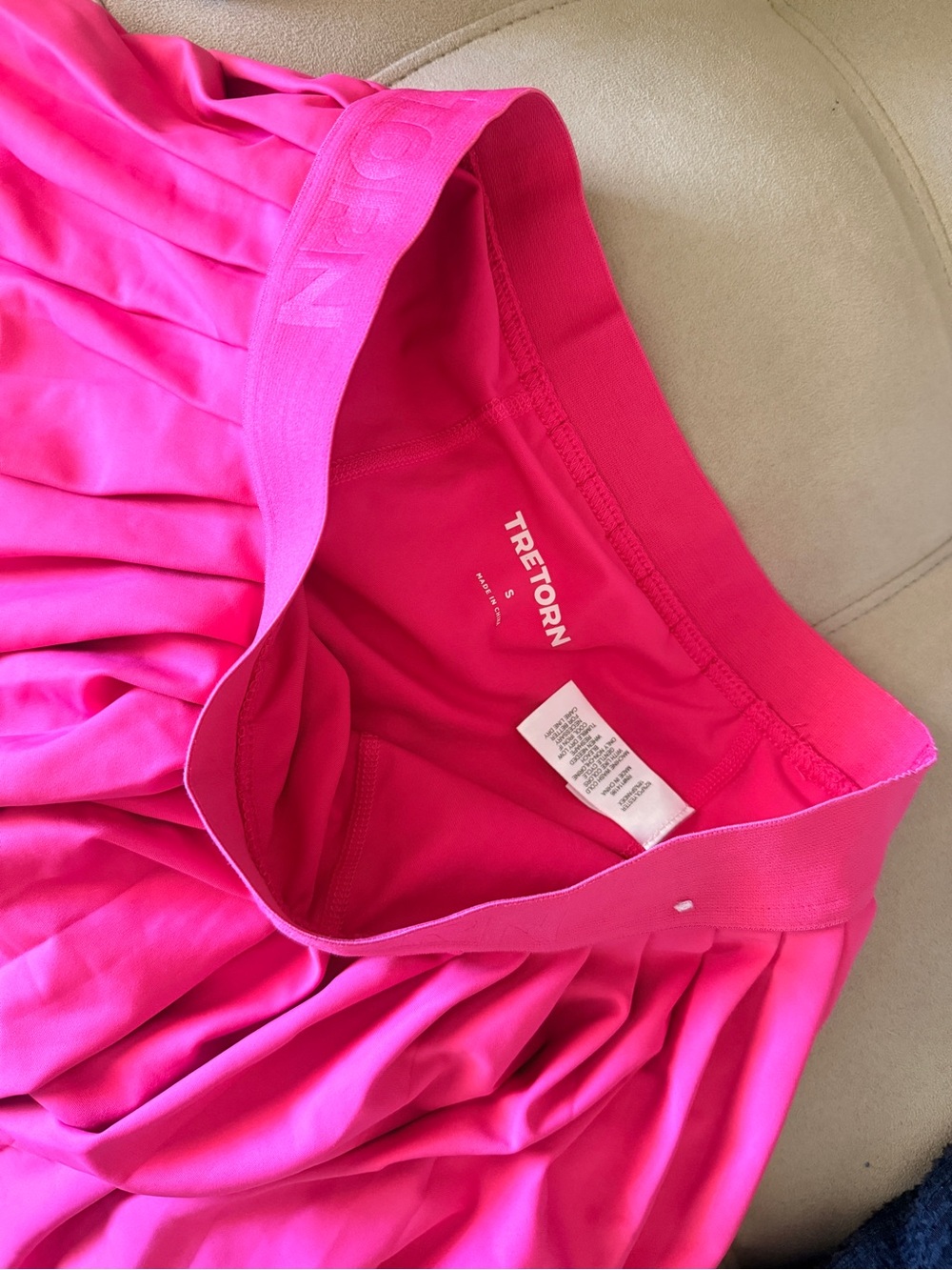 Tretorn Bright Pink Pleated Athletic Skort